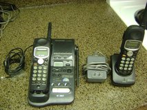 2-Phone Panasonic Cordless Phone System - Phones More Than Likely Will Need Batteries in Houston, Texas