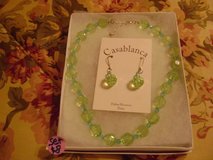 Crystal-Like Beaded Necklace & Matching Earring Gift Boxed Set in Luke AFB, Arizona