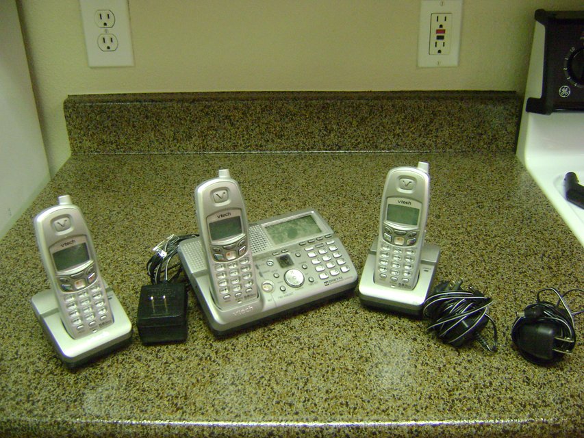 3-Phone Cordless Phone System By "vtech" -- Phones Will More Than Likely Need Batteries in Baumholder
